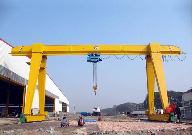 Factory Manufactured 10 Ton Electric Hoist Single Girder Gantry Crane