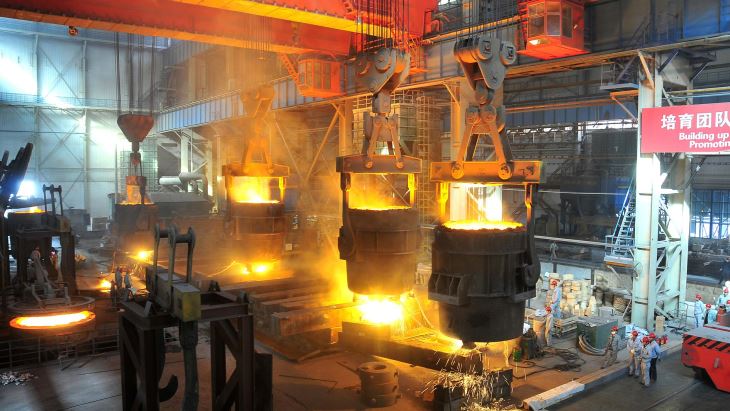 Furnace Foundry 320t Casting Overhead Ladle Crane For Steel Plant