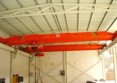 Indoor Single Girder Lifting Electric Crane For Warehouse